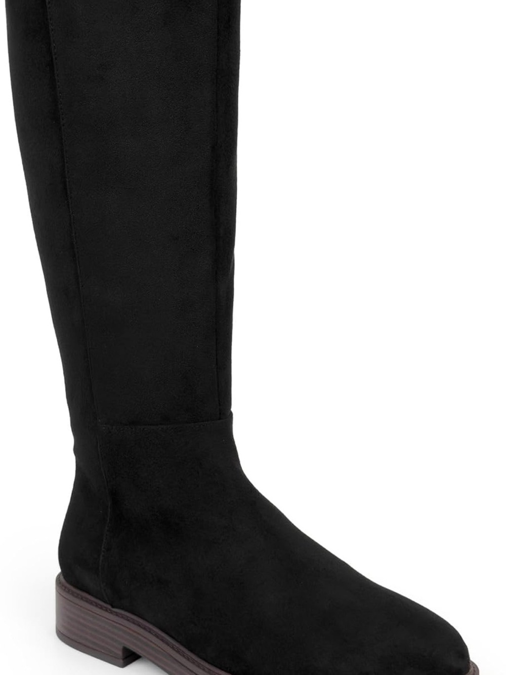 AEROSOLES Black Over-the-Knee Suede Boot